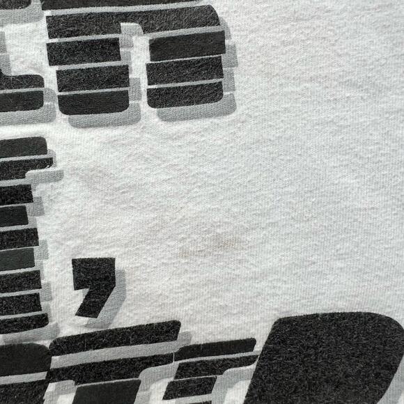 Vintage 90s No Fear Thrashed Older I Get Faster I Was T Shirt L Faded Distressed - Picture 7 of 14